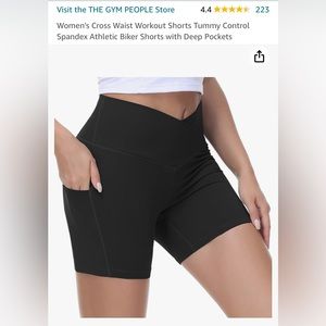Black athletic shorts